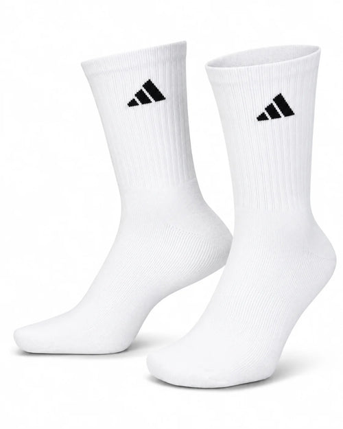 Calcetas Adidas Crew — Blancas Unitalla