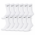 Calcetas Nike Premium Crew Blancas — Pack Docena 12 pares