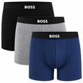 Pack 3 Boxers BOSS Negro, Gris y Azul