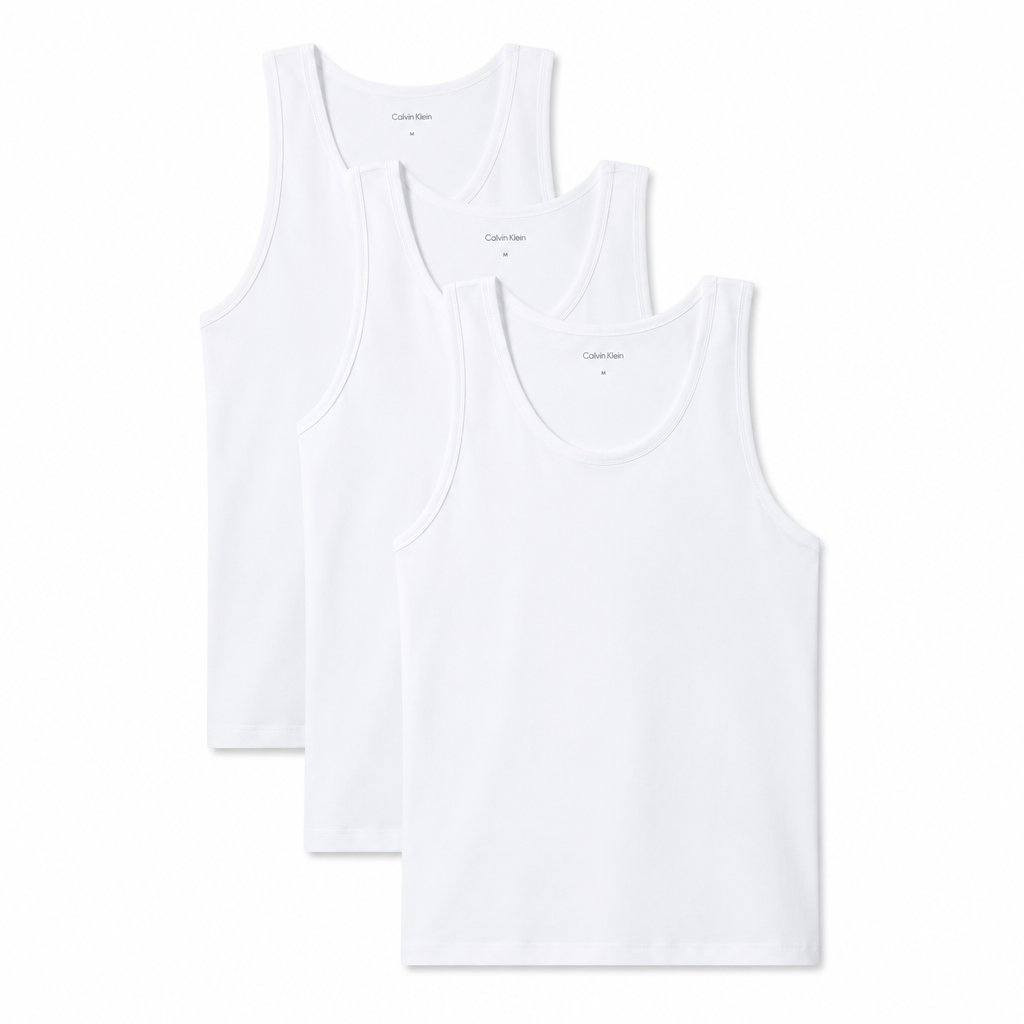 Pack 3 Camisetas Calvin Klein Sport — Blancas